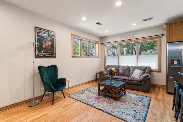 2222 Grey Ave, Evanston, IL 60201 - living room with light wood-type flooring and recessed lighting