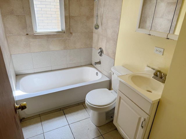 663 W 117th Pl, Chicago, IL 60628 - bathroom with vanity, tile patterned floors, and bathing tub / shower combination