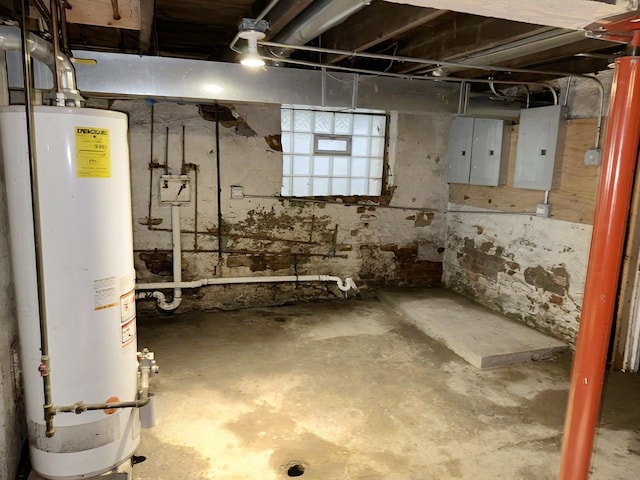 663 W 117th Pl, Chicago, IL 60628 - below grade area featuring gas water heater and electric panel