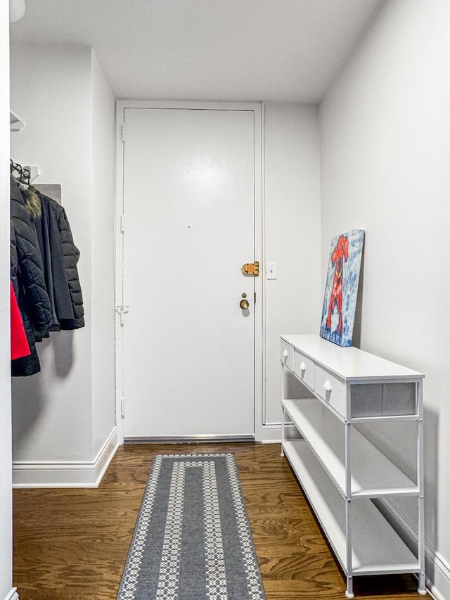 3150 N Sheridan Rd Unit 10C, Chicago, IL 60657 - entryway with dark wood-style flooring