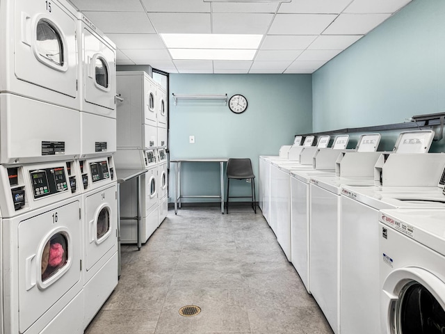 3150 N Sheridan Rd Unit 10C, Chicago, IL 60657 - shared laundry with stacked washer and clothes dryer and independent washer and dryer