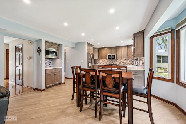 2430 Lakeside Dr, Aurora, IL 60504 - dining space featuring recessed lighting and light wood-style floors