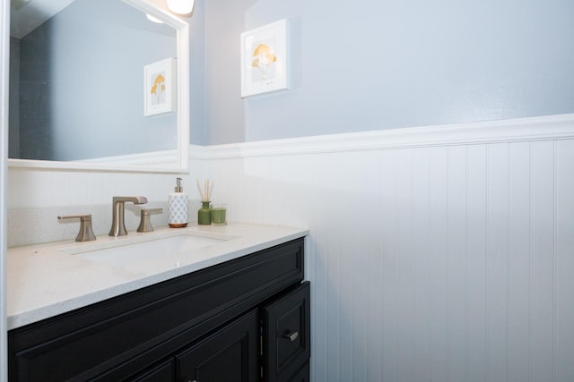 3308 Cumbria Dr, Bloomington, IL 61704 - bathroom featuring a wainscoted wall and vanity