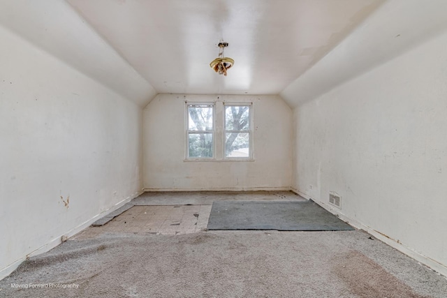 7207 S Winchester Ave, Chicago, IL 60636 - additional living space with lofted ceiling and carpet