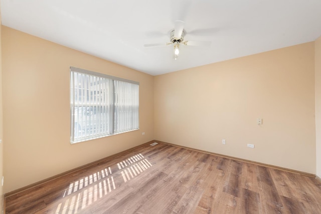 914 Garden Ln Unit 914, Homewood, IL 60430 - spare room with wood finished floors and ceiling fan