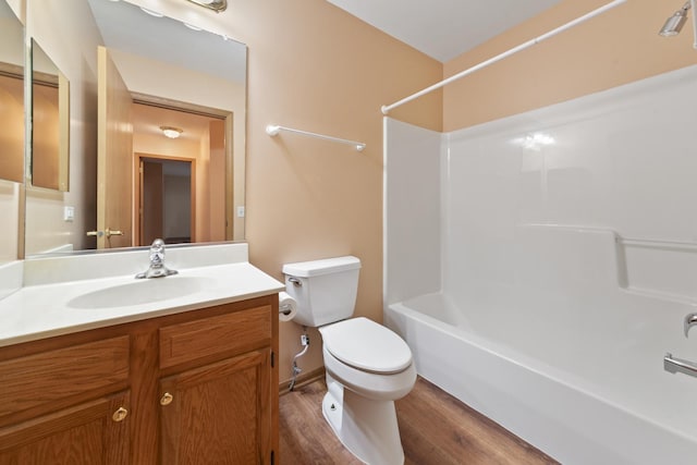 914 Garden Ln Unit 914, Homewood, IL 60430 - bathroom featuring wood finished floors, tub / shower combination, and vanity