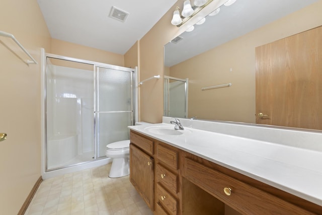 914 Garden Ln Unit 914, Homewood, IL 60430 - bathroom featuring vanity, a stall shower, and tile patterned floors