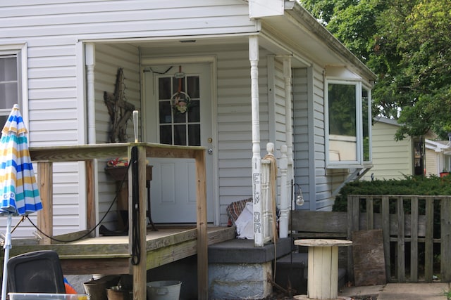 1 Elm Dr, Bethany, IL 61914 - view of exterior entry with a porch