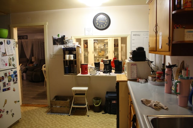 1 Elm Dr, Bethany, IL 61914 - kitchen featuring freestanding refrigerator