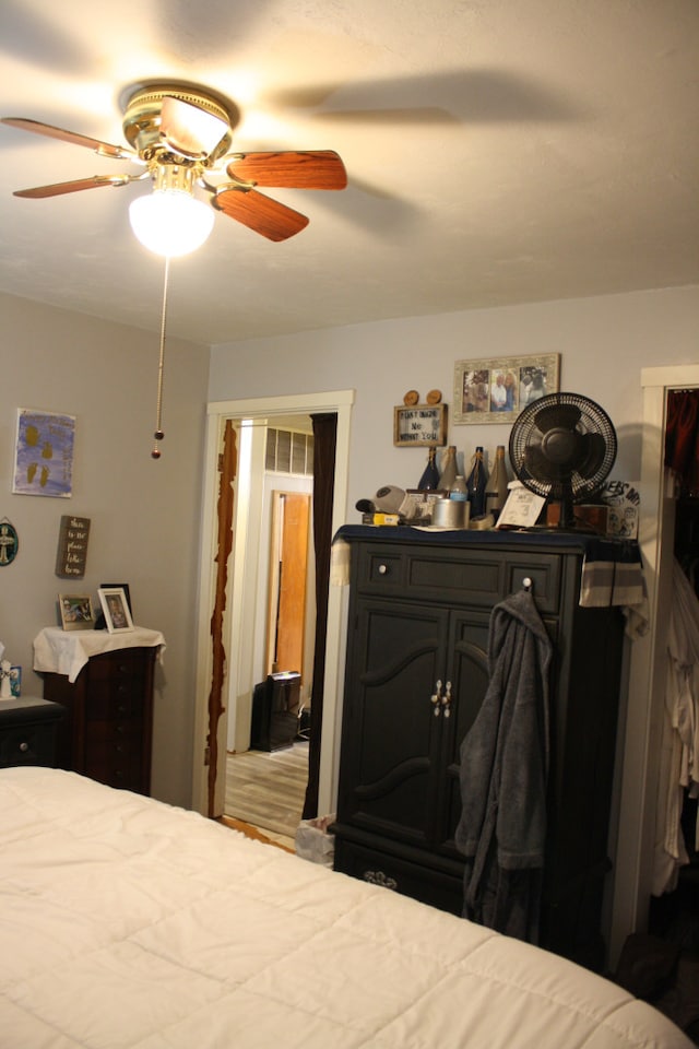 1 Elm Dr, Bethany, IL 61914 - bedroom with ceiling fan