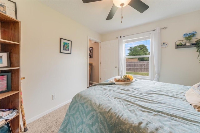 505 Tamula Dr, Mahomet, IL 61853 - bedroom with carpet floors and a ceiling fan