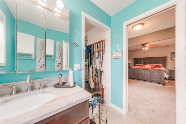 505 Tamula Dr, Mahomet, IL 61853 - full bath with vanity and a ceiling fan