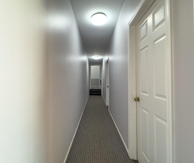 962 Harvest Cir, Buffalo Grove, IL 60089 - hall with baseboards and dark carpet