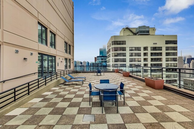 401 E Ontario St Unit 3008, Chicago, IL 60611 - view of patio / terrace with a view of city