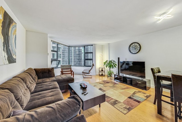 401 E Ontario St Unit 3008, Chicago, IL 60611 - living room with wood finished floors