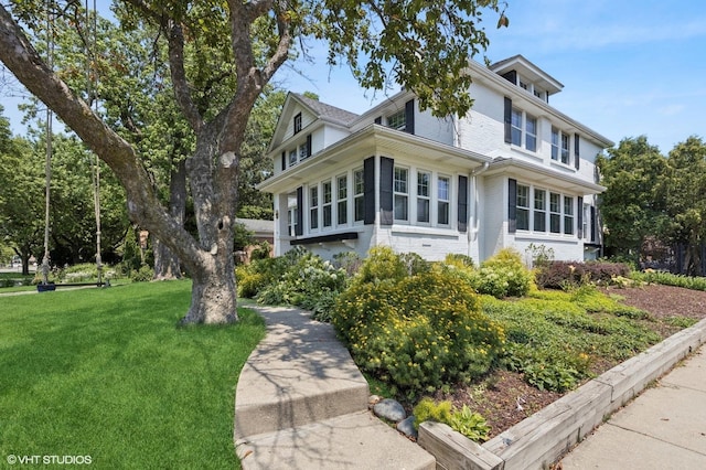 311 Wagner Rd, Northfield, IL 60093 - american foursquare style home with brick siding and a front lawn