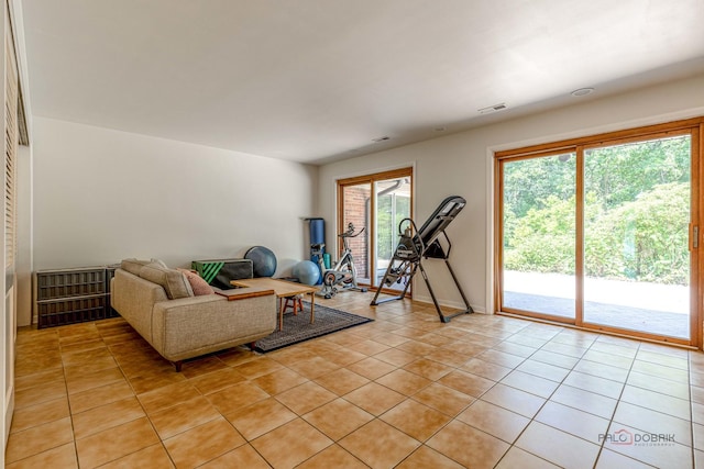 16 Yorkshire Dr, Lincolnshire, IL 60069 - living area featuring light tile patterned floors