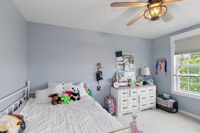 3512 Chancery Ln, Carpentersville, IL 60110 - bedroom featuring carpet floors and a ceiling fan