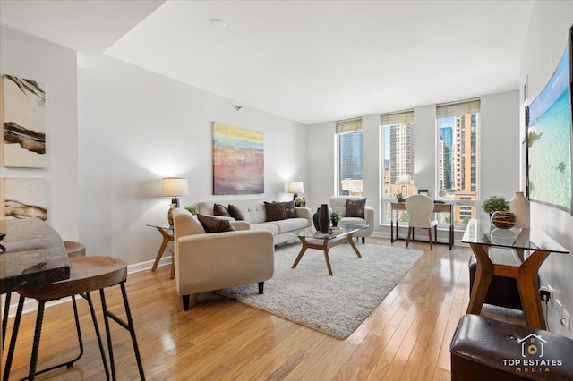 1250 S Michigan Ave Unit 1007, Chicago, IL 60605 - living room with plenty of natural light and light wood-type flooring