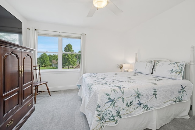 19466 W Aspen Dr, Mundelein, IL 60060 - bedroom featuring light carpet and ceiling fan