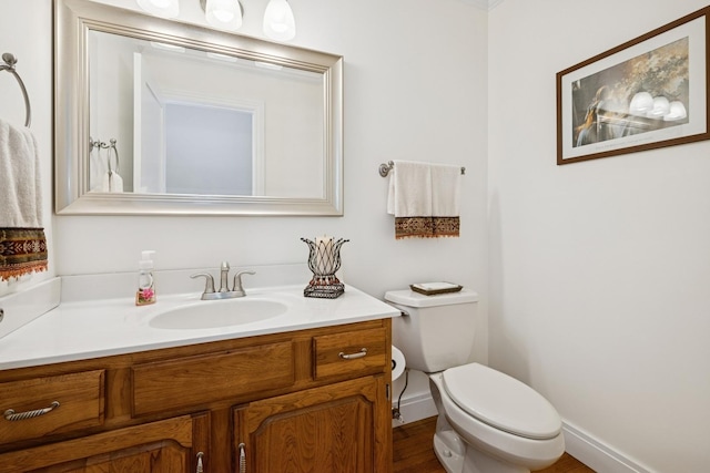 19466 W Aspen Dr, Mundelein, IL 60060 - bathroom with vanity and wood finished floors