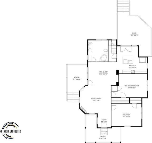 206 W N St, Leroy, IL 61752 - view of floor plan / room layout