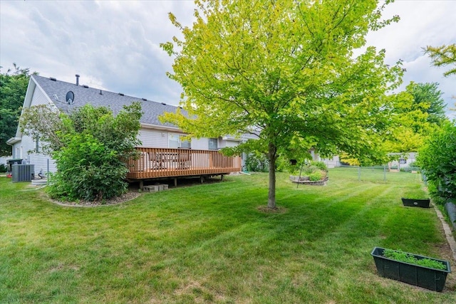 2236 Boulder Dr, Normal, IL 61761 - view of yard with a wooden deck