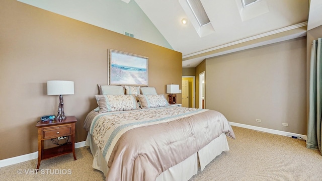 25333 W Richmond Ave, Antioch, IL 60002 - bedroom featuring light carpet and high vaulted ceiling