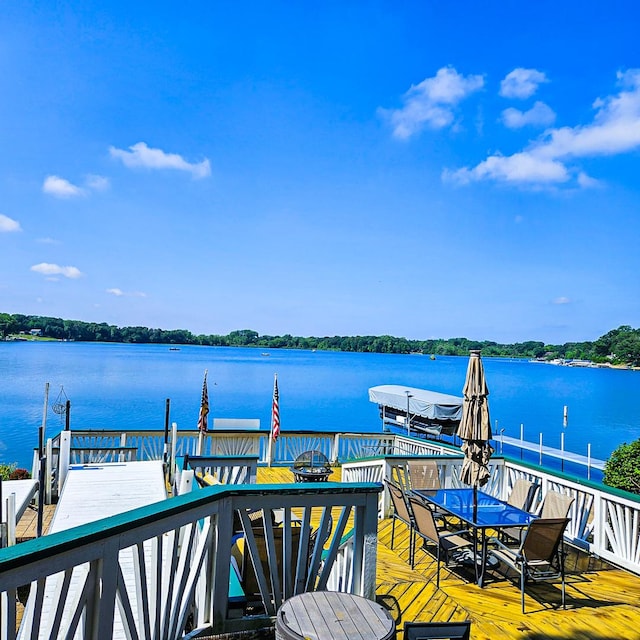 25333 W Richmond Ave, Antioch, IL 60002 - dock area featuring a water view and boat lift