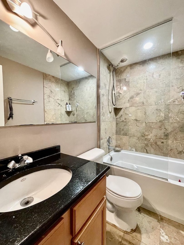 5511 Chateau Dr Unit 5, Rolling Meadows, IL 60008 - full bathroom with tub / shower combination and vanity