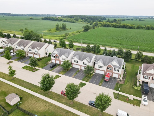 1077 Marcello Dr, Hampshire, IL 60140 - aerial view of sparsely populated area featuring nearby suburban area