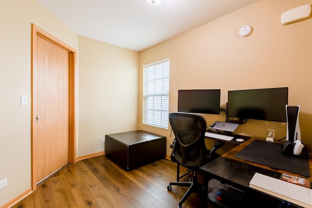 1077 Marcello Dr, Hampshire, IL 60140 - office area featuring hardwood / wood-style flooring