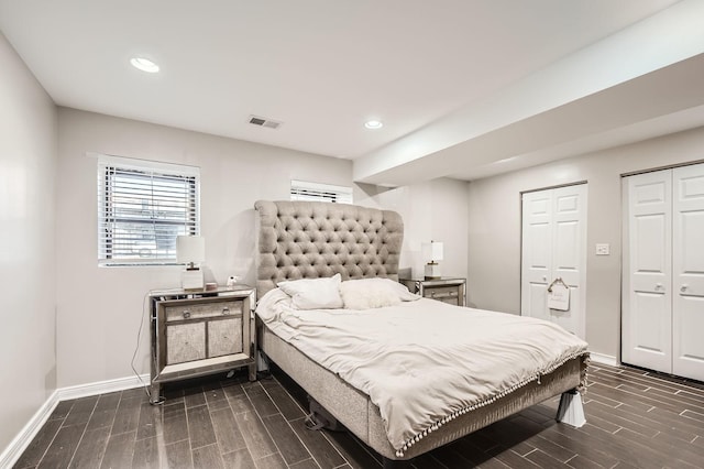 4353 S Indiana Ave Unit 2, Chicago, IL 60653 - bedroom with wood tiled floors and recessed lighting