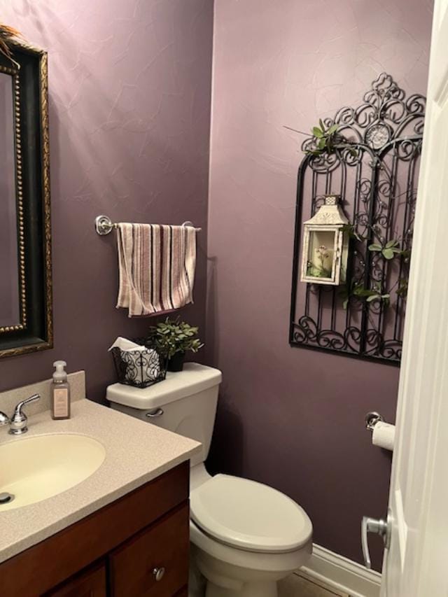 1312 Frederick Ln, Naperville, IL 60565 - half bathroom with toilet and vanity