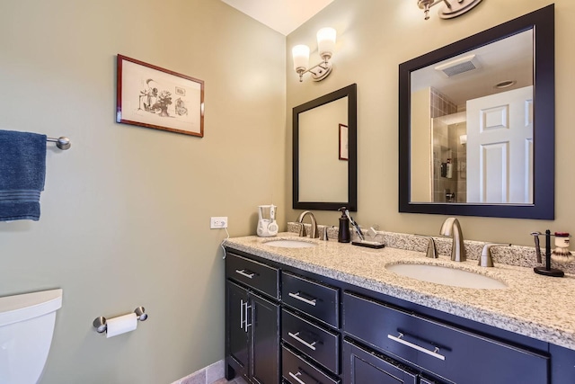 5404 N Hoyne Ave Unit 5404, Chicago, IL 60625 - full bathroom with double vanity and a tile shower
