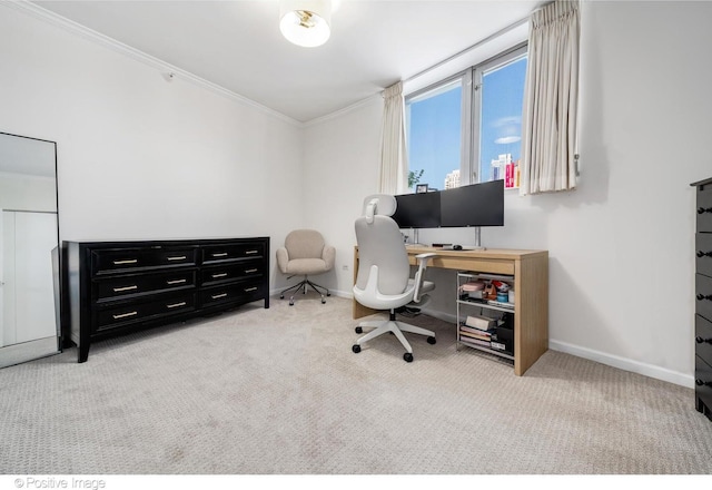 600 N Dearborn St Unit 701, Chicago, IL 60654 - home office with light colored carpet and crown molding
