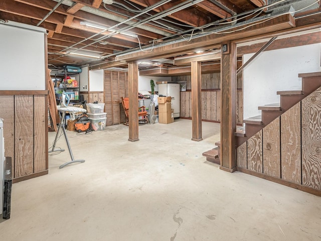 316 S Park St, Westmont, IL 60559 - unfinished basement with stairs