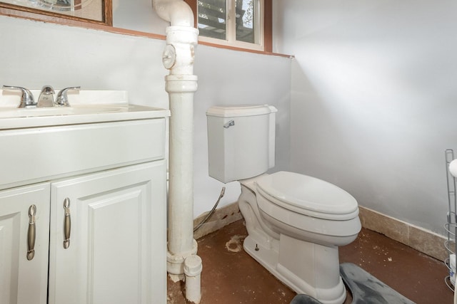 316 S Park St, Westmont, IL 60559 - bathroom with vanity and concrete flooring