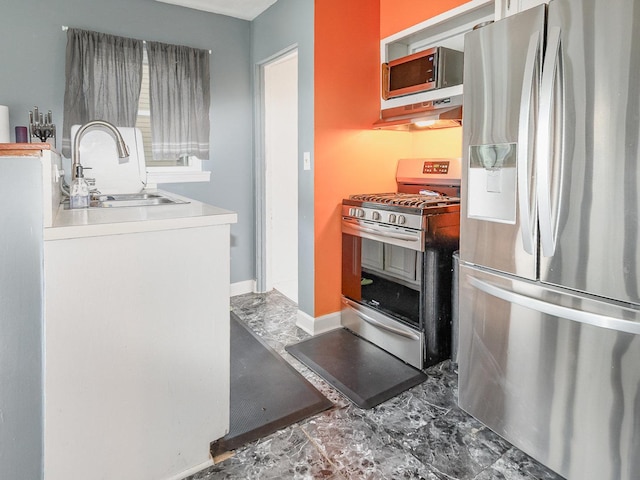 316 S Park St, Westmont, IL 60559 - kitchen with stainless steel appliances, marble finish flooring, and under cabinet range hood