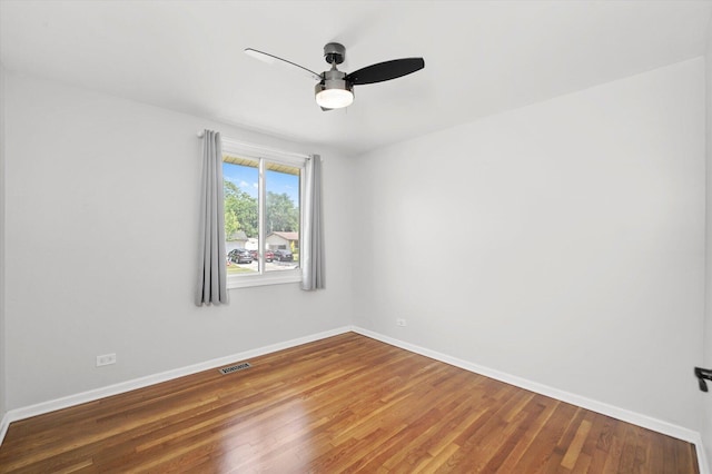 9451 Elm Ave, Mokena, IL 60448 - unfurnished room featuring ceiling fan and wood finished floors