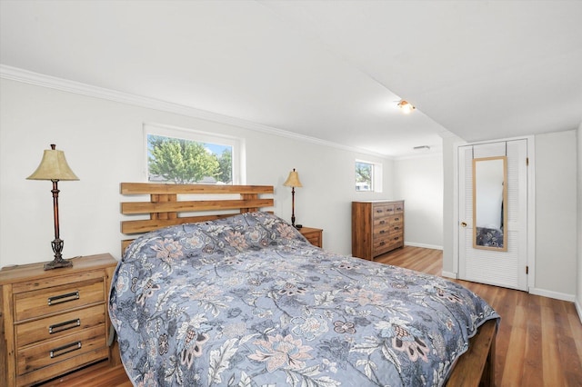 9451 Elm Ave, Mokena, IL 60448 - bedroom with wood finished floors and crown molding