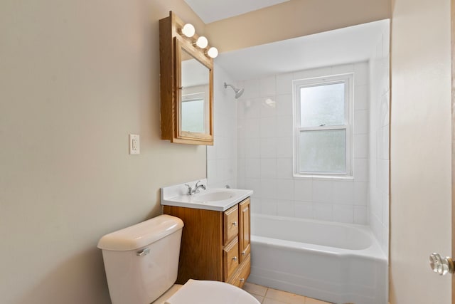 10410 S Walden Pkwy Unit 2N, Chicago, IL 60643 - full bath featuring vanity, shower / bath combination, and tile patterned flooring