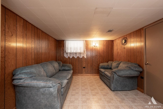 5444 S Kedvale Ave, Chicago, IL 60632 - living area featuring wood walls and light floors