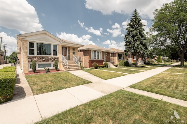 5444 S Kedvale Ave, Chicago, IL 60632 - view of front of house featuring brick siding and a front lawn