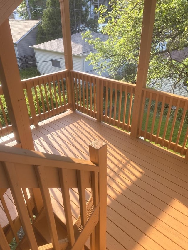 2614 W Lunt Ave, Chicago, IL 60645 - view of wooden terrace