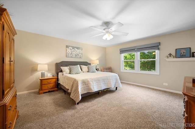 1200 Crestview Dr, Batavia, IL 60510 - bedroom with carpet flooring and a ceiling fan