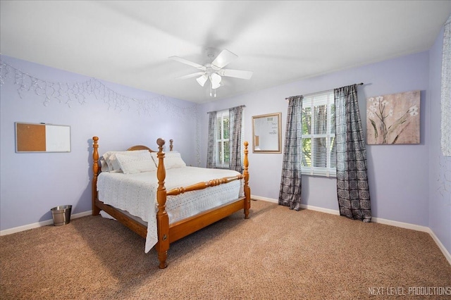 1200 Crestview Dr, Batavia, IL 60510 - carpeted bedroom featuring ceiling fan and baseboards