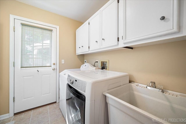 1200 Crestview Dr, Batavia, IL 60510 - laundry area with independent washer and dryer and cabinet space