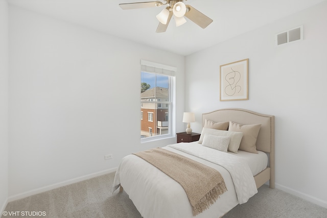 208 W Hyde St, Arlington Heights, IL 60005 - carpeted bedroom with baseboards and a ceiling fan