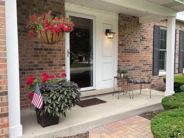10S305 Havens Dr, Downers Grove, IL 60516 - view of exterior entry featuring brick siding and covered porch